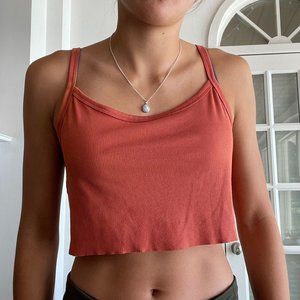 Orange Loose Crop Top
